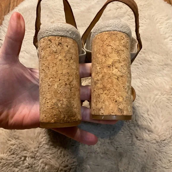 Yellowbox Amil Block Heeled‎ Sandals Cork Platform Size 8.5 Womens - Picture 7 of 11